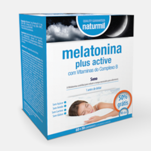Naturmil Melatonina plus active - 60 comprimidos + 30 bónus