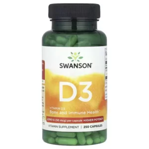 Swanson Vitamina D3 2.000 UI 250 Cápsulas