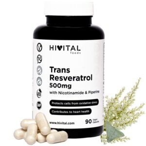 Hivital Resveratrol 500 mg - 90 cápsulas vegan